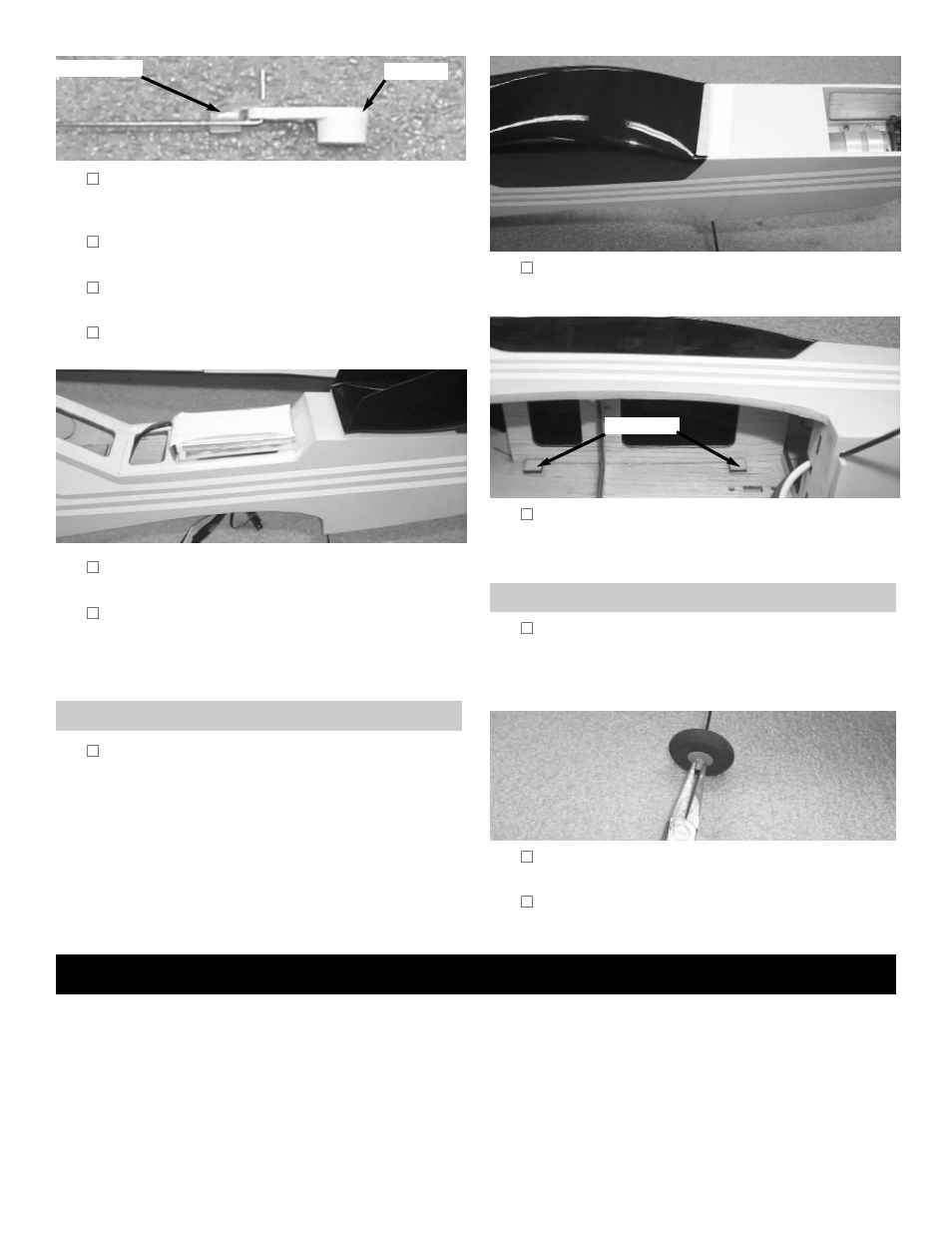 Balancing, Installing wheels, Canopy | Carl Goldberg GBGA1081 User Manual | Page 8 / 8