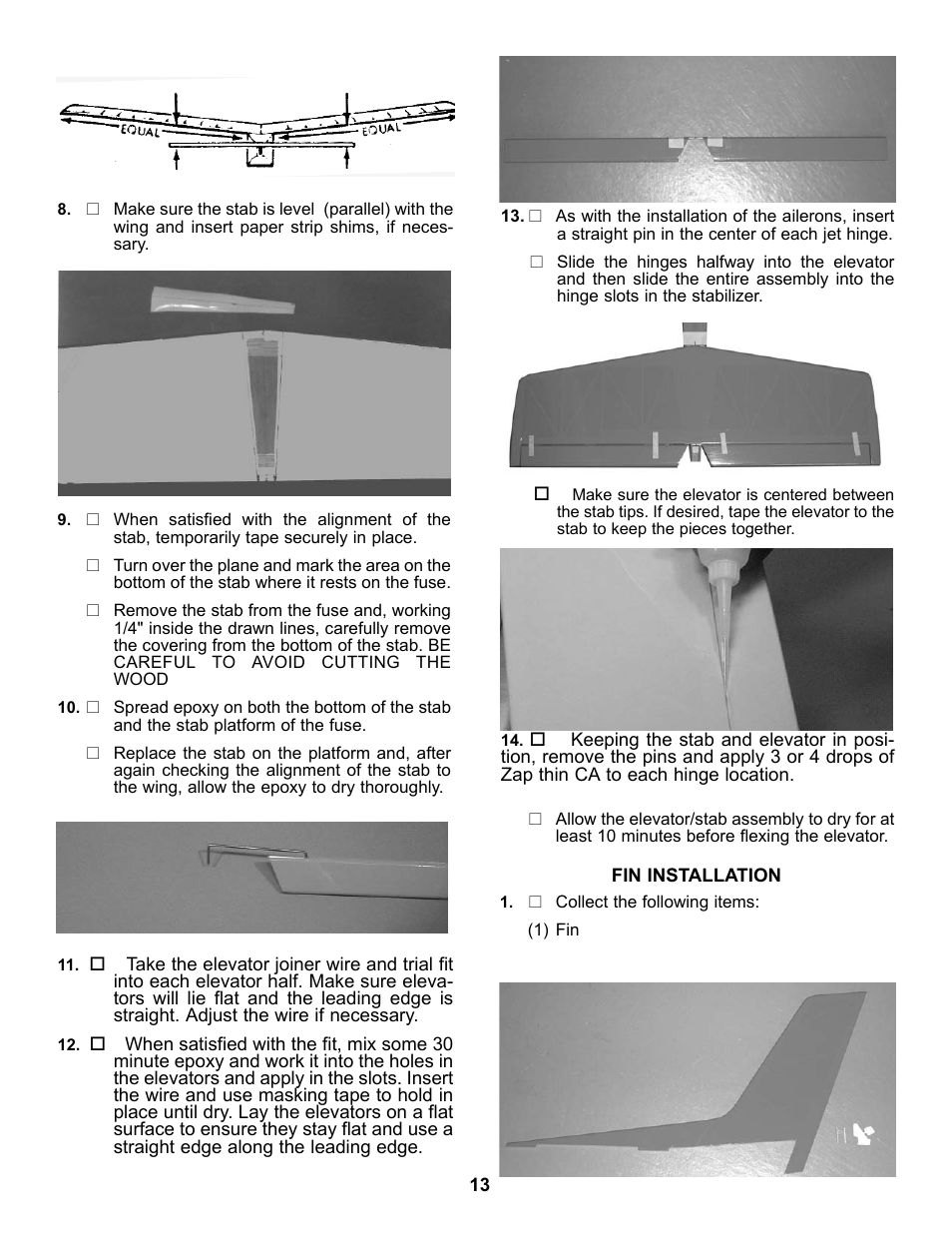 Carl Goldberg GPMA1968 Tiger 60 ARF User Manual | Page 13 / 27