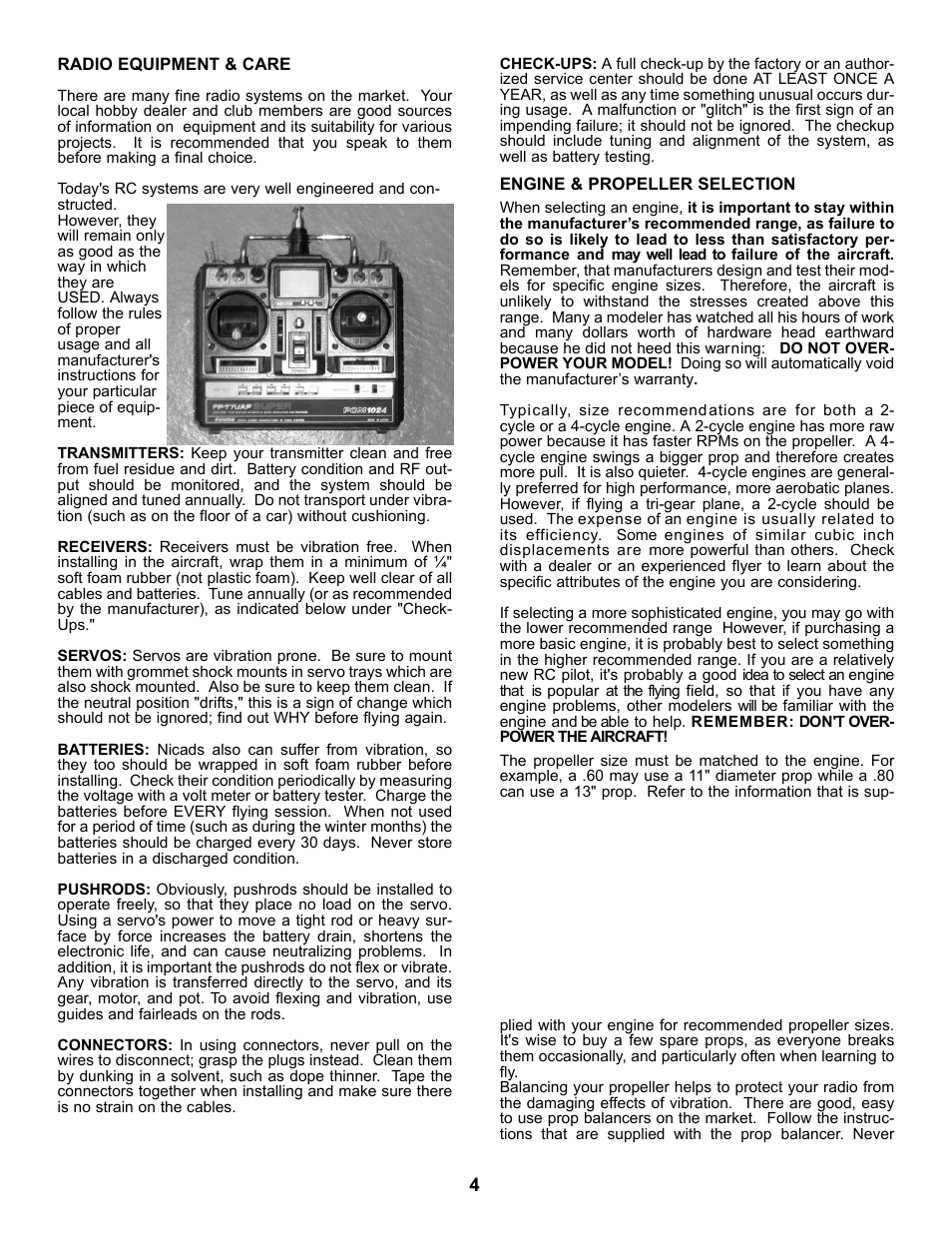 Carl Goldberg GPMA1968 Tiger 60 ARF User Manual | Page 4 / 27