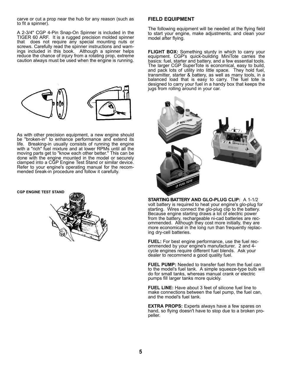 Carl Goldberg GPMA1968 Tiger 60 ARF User Manual | Page 5 / 27