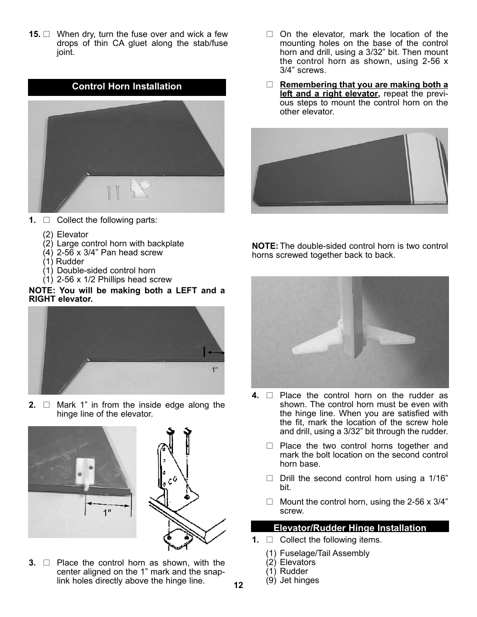 Carl Goldberg GBGA1053 User Manual | Page 12 / 31