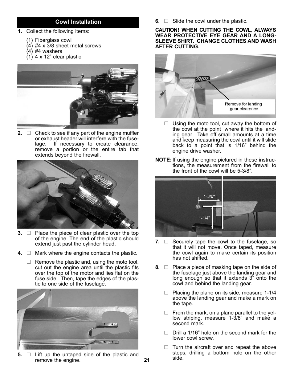 Carl Goldberg GBGA1053 User Manual | Page 21 / 31