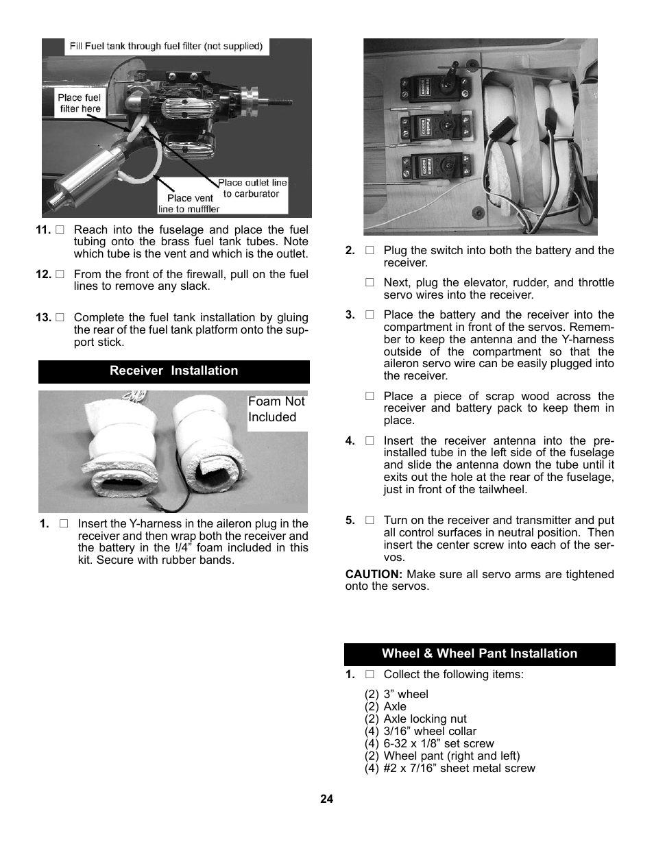 Carl Goldberg GBGA1053 User Manual | Page 24 / 31