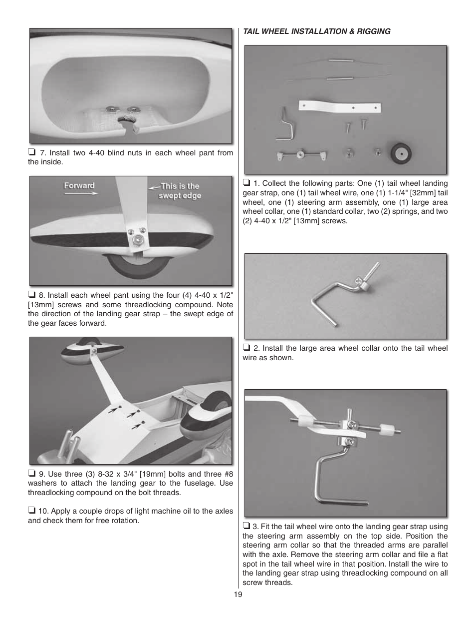 Carl Goldberg GBGA1047 User Manual | Page 19 / 24