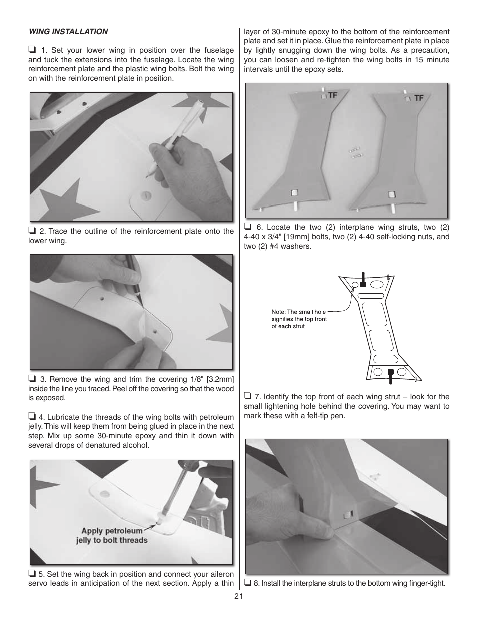 Carl Goldberg GBGA1047 User Manual | Page 21 / 24