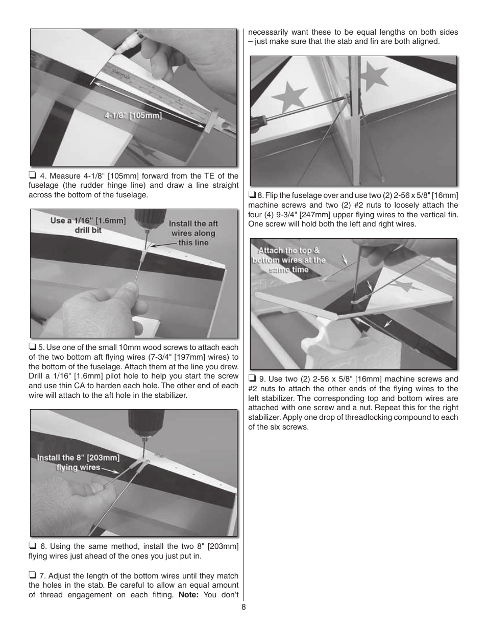 Carl Goldberg GBGA1047 User Manual | Page 8 / 24