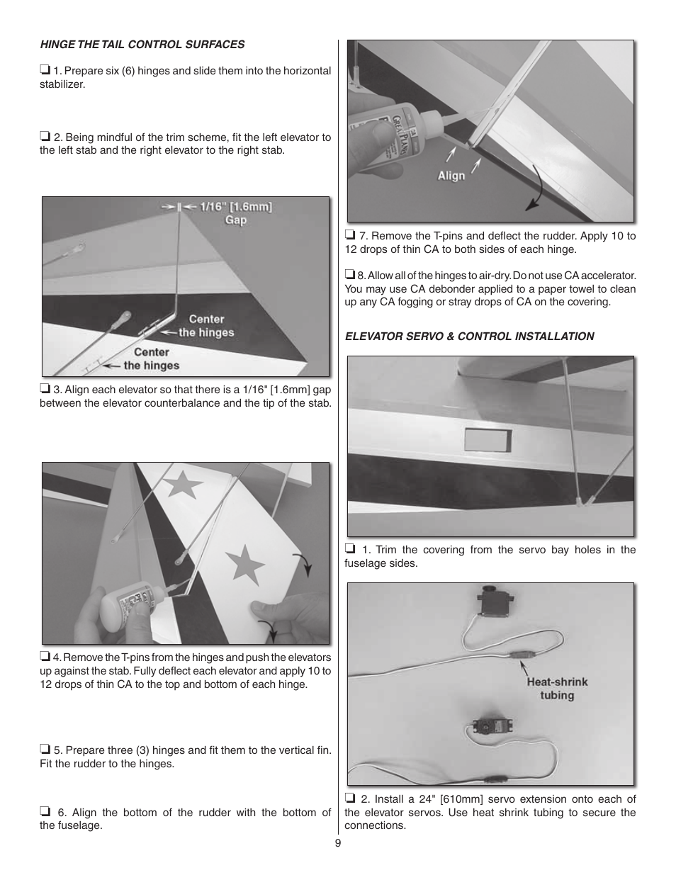 Carl Goldberg GBGA1047 User Manual | Page 9 / 24