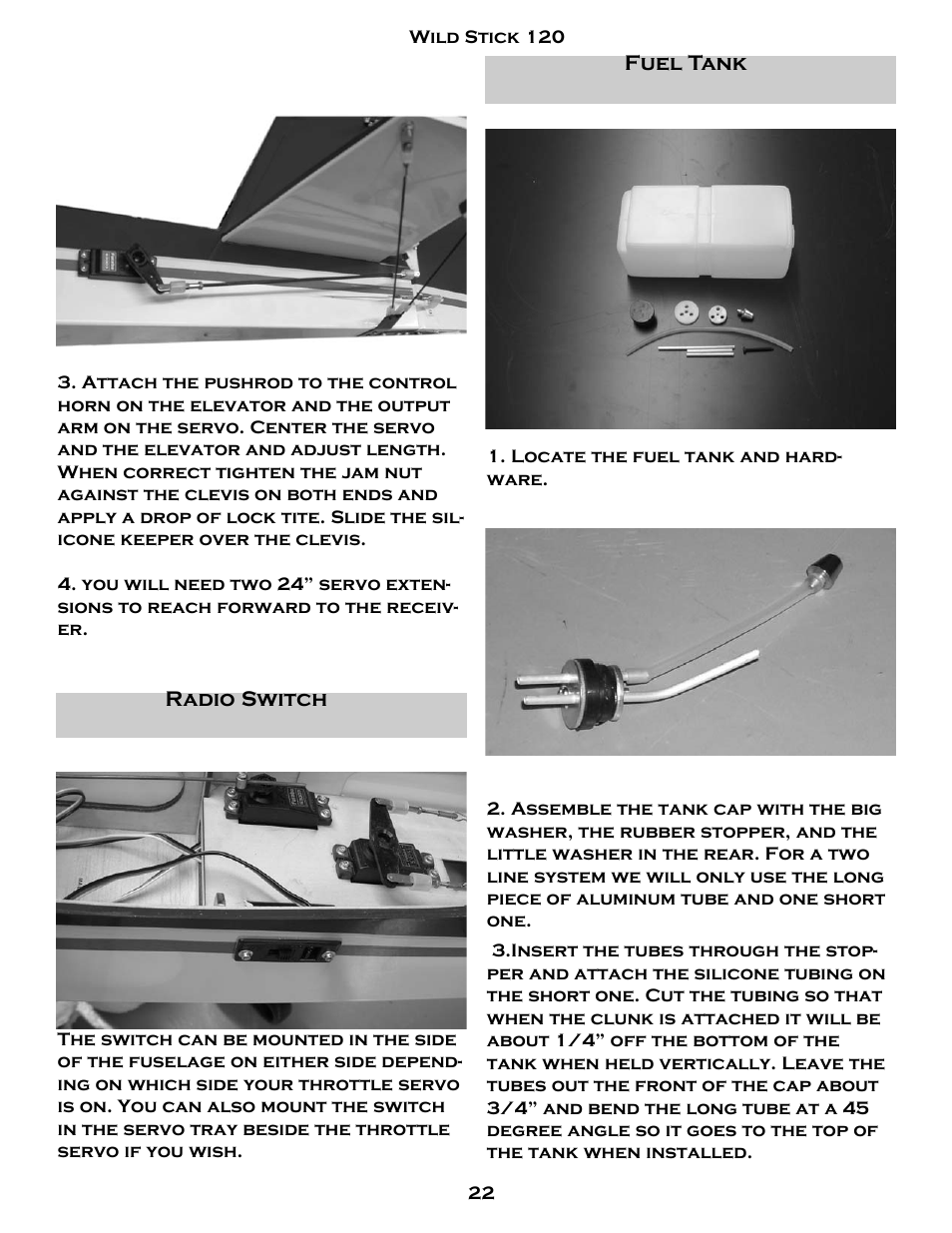 Carl Goldberg GBGA1084 User Manual | Page 22 / 24