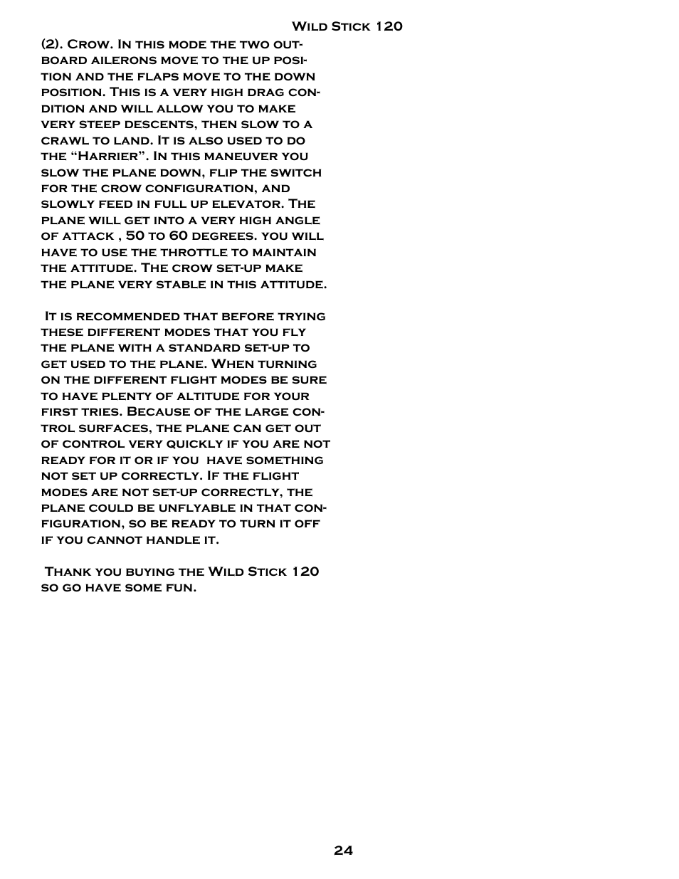 Carl Goldberg GBGA1084 User Manual | Page 24 / 24