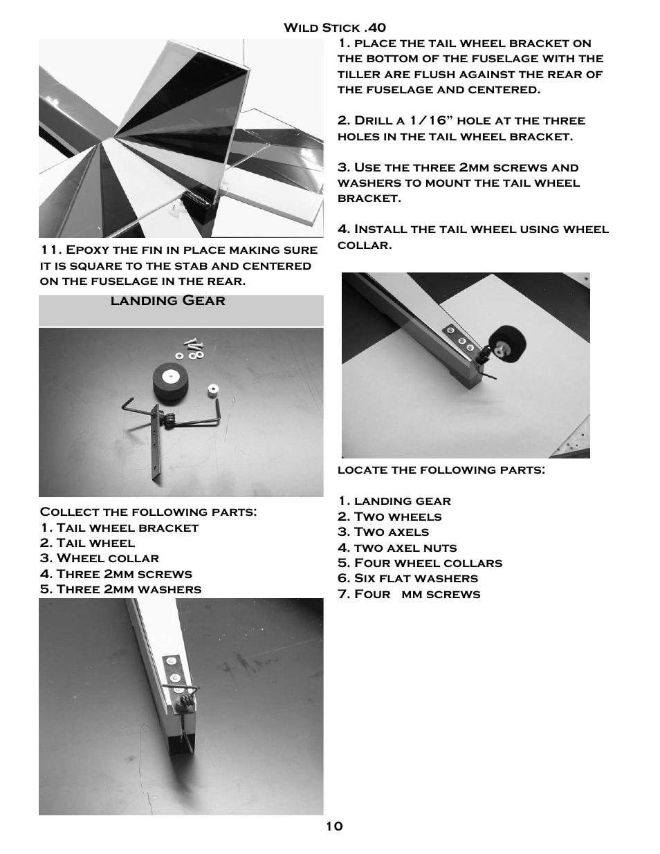 Carl Goldberg GBGA1083 User Manual | Page 10 / 20