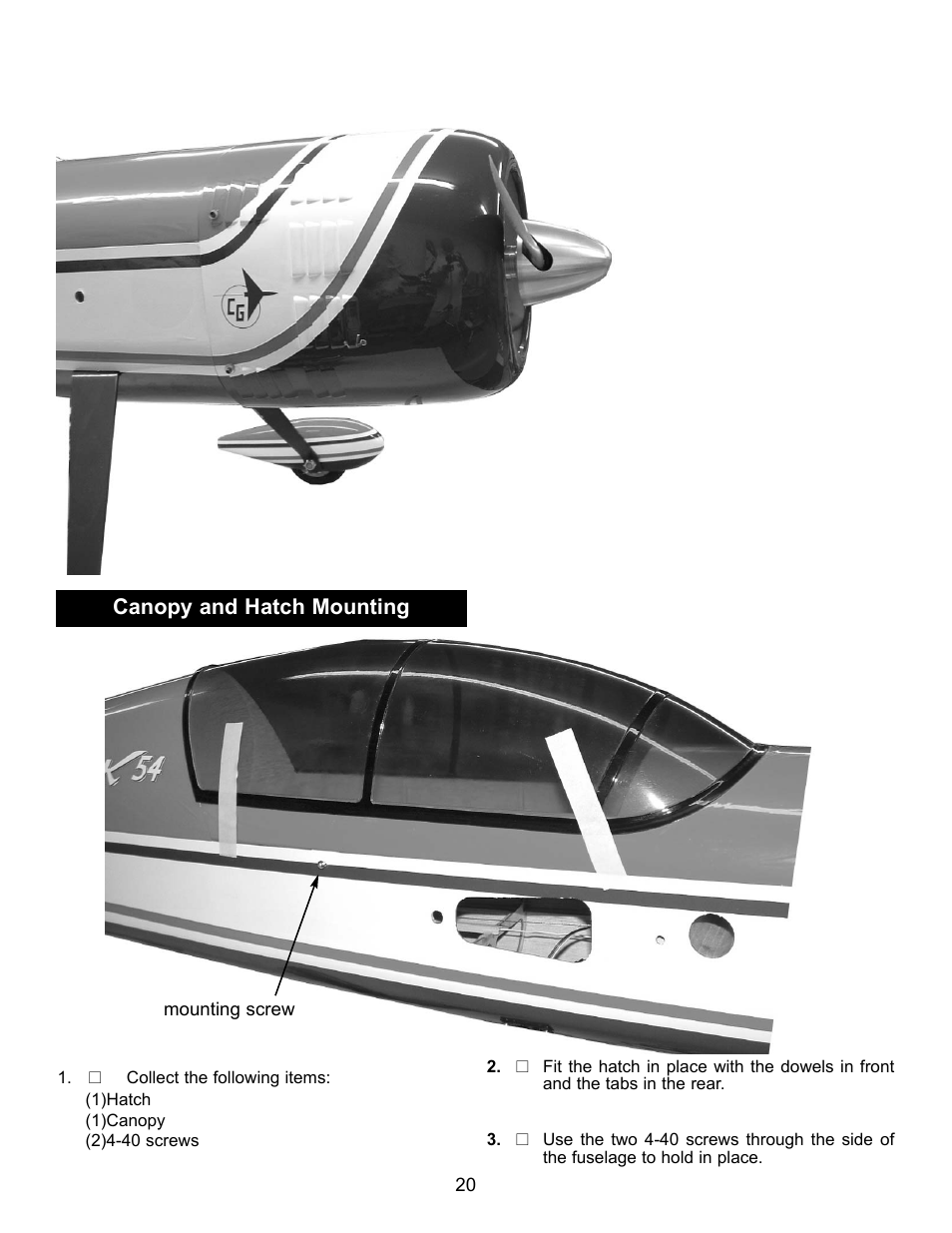 Carl Goldberg GBGA1043 User Manual | Page 20 / 21