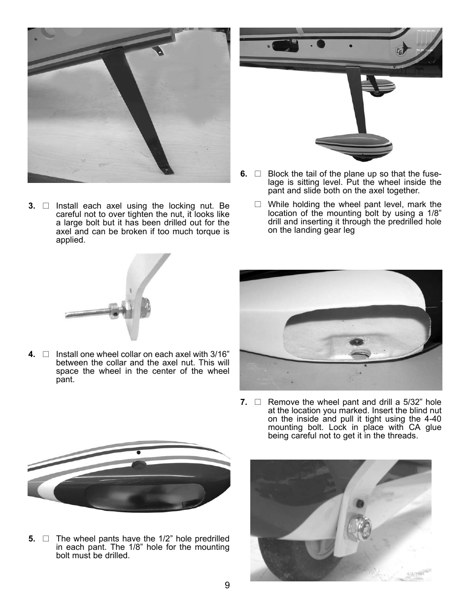 Carl Goldberg GBGA1043 User Manual | Page 9 / 21