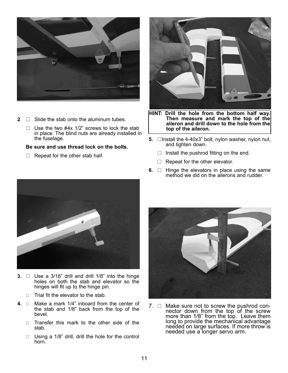 Carl Goldberg GBGA1044 User Manual | Page 11 / 22