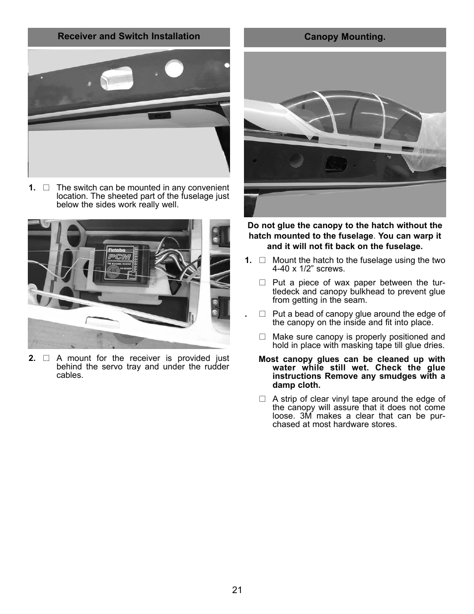 Carl Goldberg GBGA1044 User Manual | Page 21 / 22
