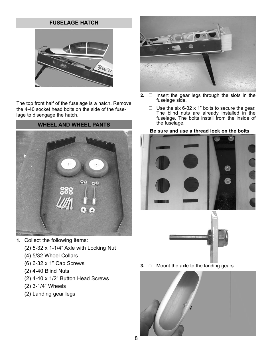 Carl Goldberg GBGA1044 User Manual | Page 8 / 22