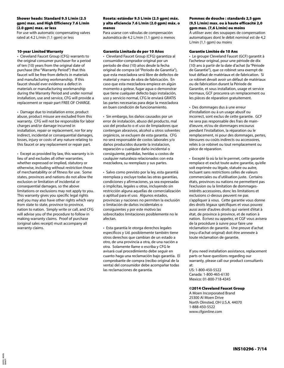 CFG 40316C User Manual | Page 4 / 4