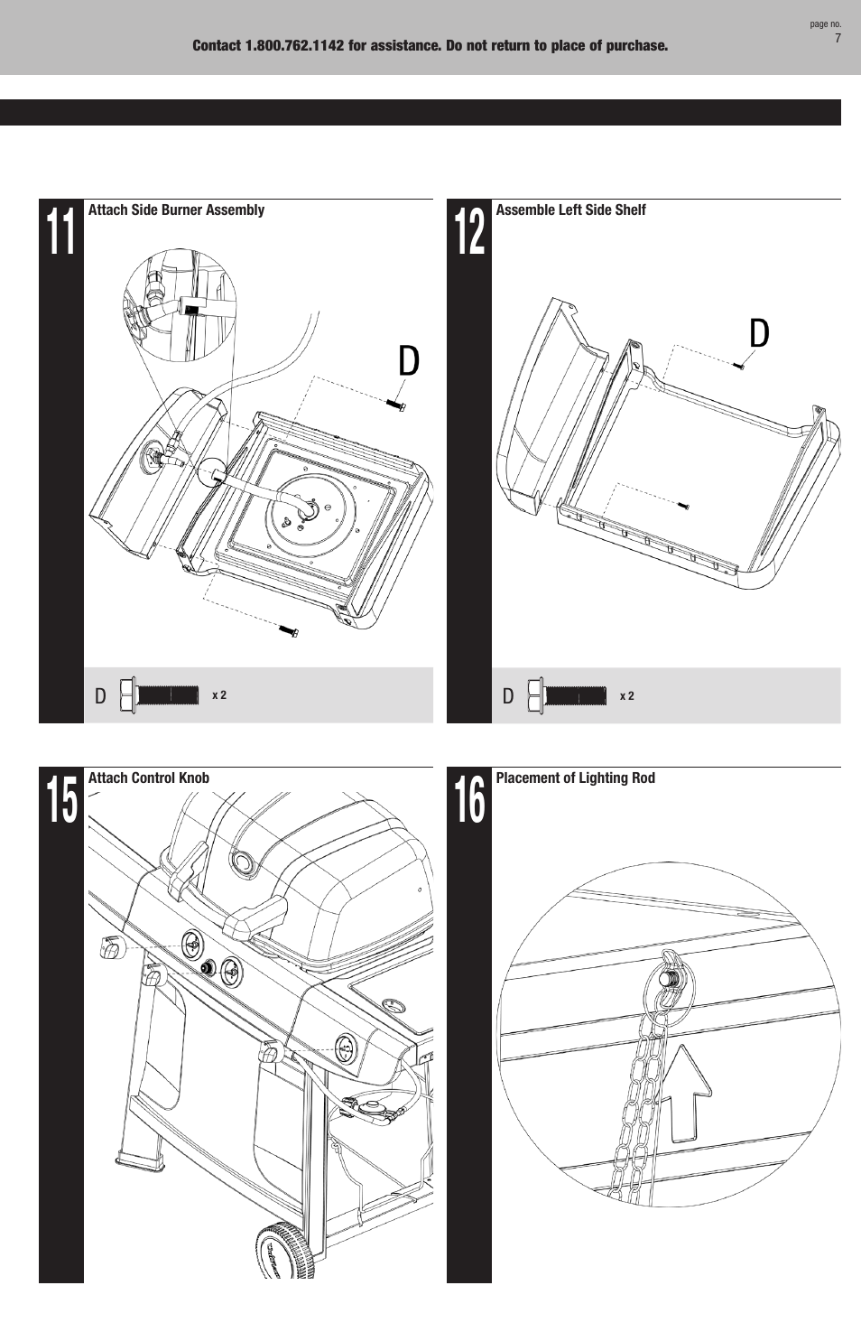 Blue Rhino GBC720W User Manual | Page 7 / 24