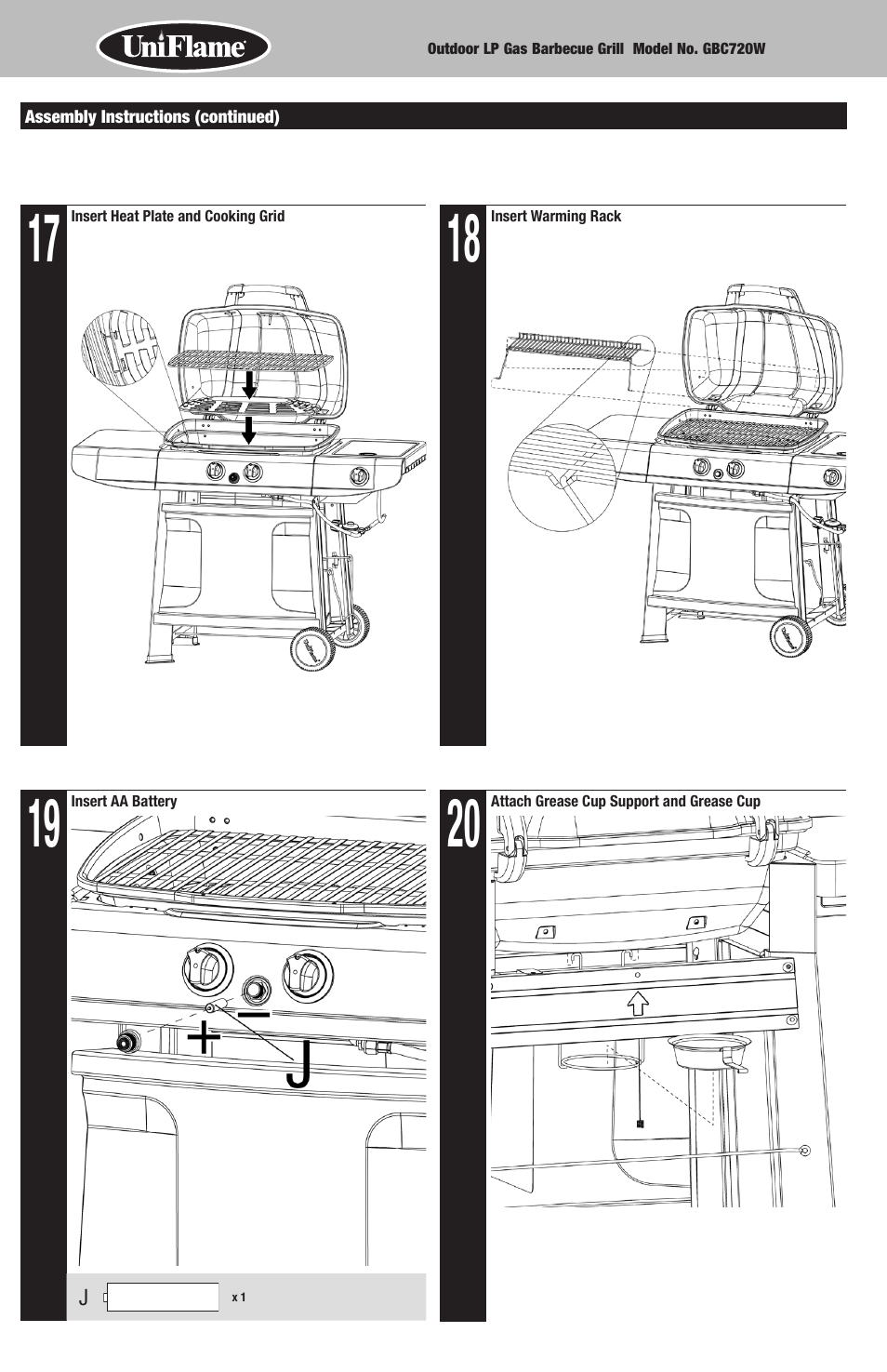 Blue Rhino GBC720W User Manual | Page 8 / 24