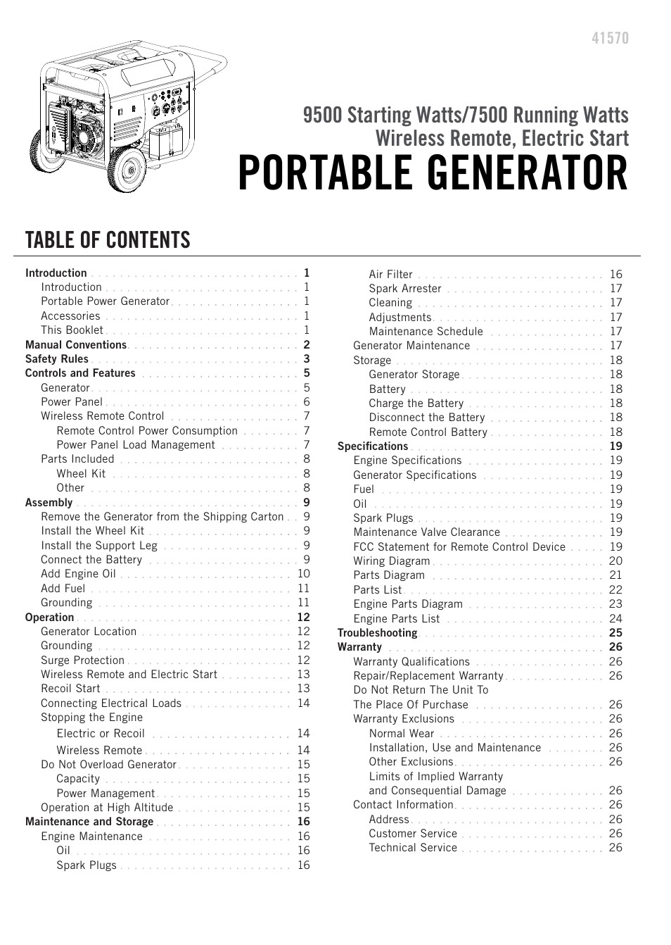 Champion Power Equipment 41570 User Manual | Page 3 / 32