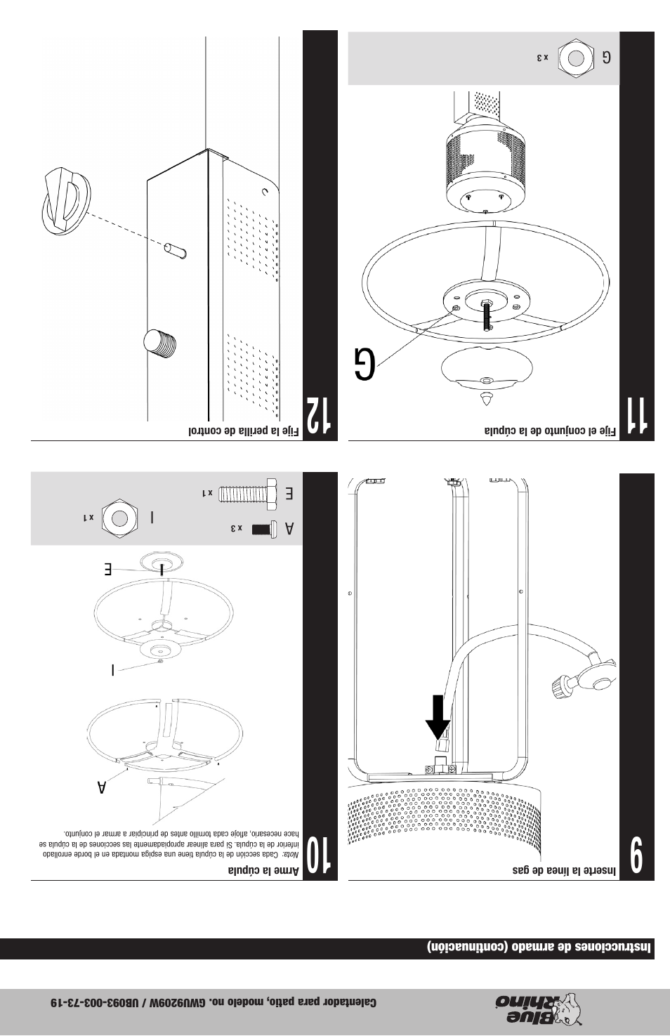 Blue Rhino GWU9209W User Manual | Page 15 / 20