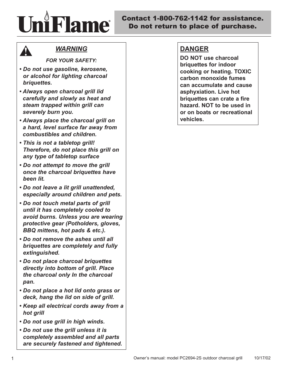 Blue Rhino PC2694-2S User Manual | Page 2 / 23