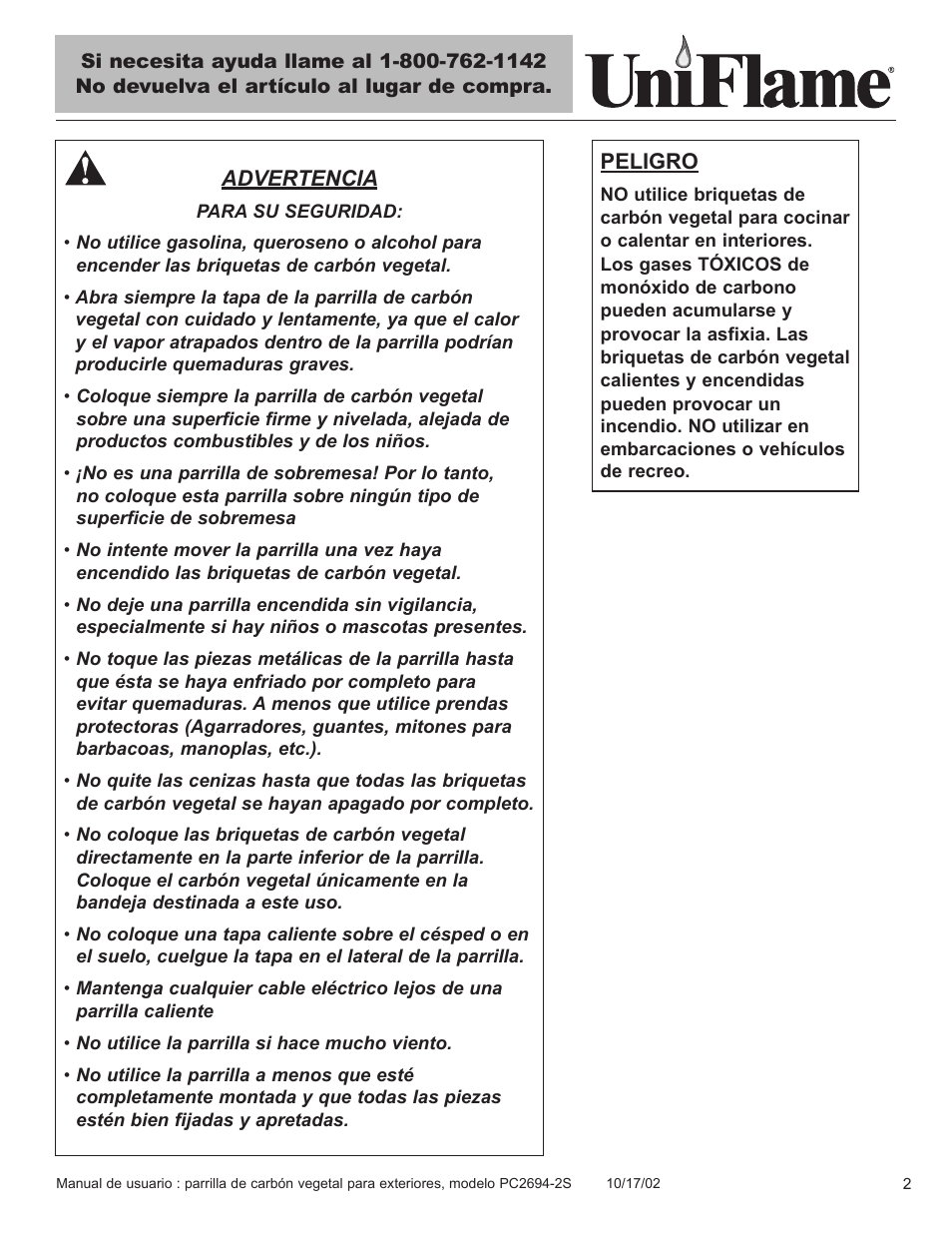 Blue Rhino PC2694-2S User Manual | Page 3 / 23