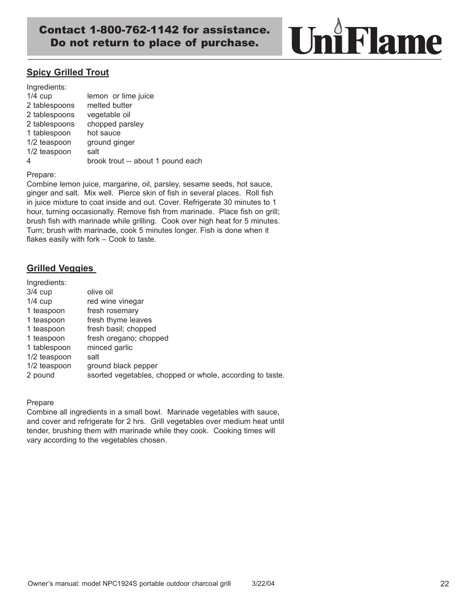 Blue Rhino NPC1924S User Manual | Page 23 / 28
