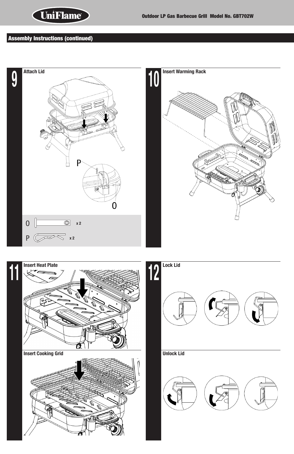 Blue Rhino GBT702W User Manual | Page 6 / 20