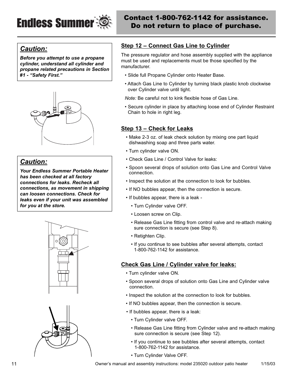 Caution | Blue Rhino 235020 User Manual | Page 12 / 44
