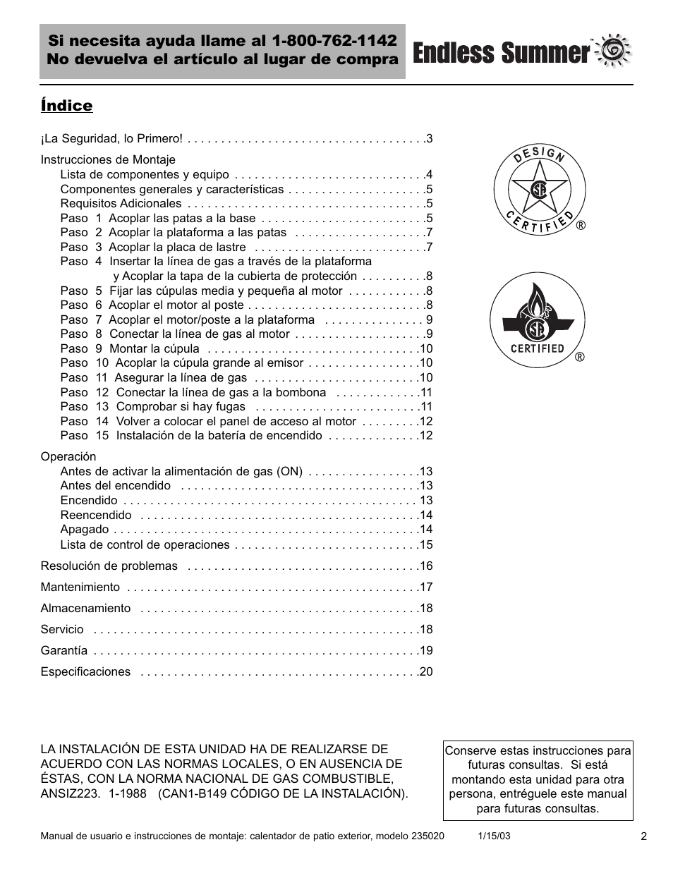 Blue Rhino 235020 User Manual | Page 23 / 44