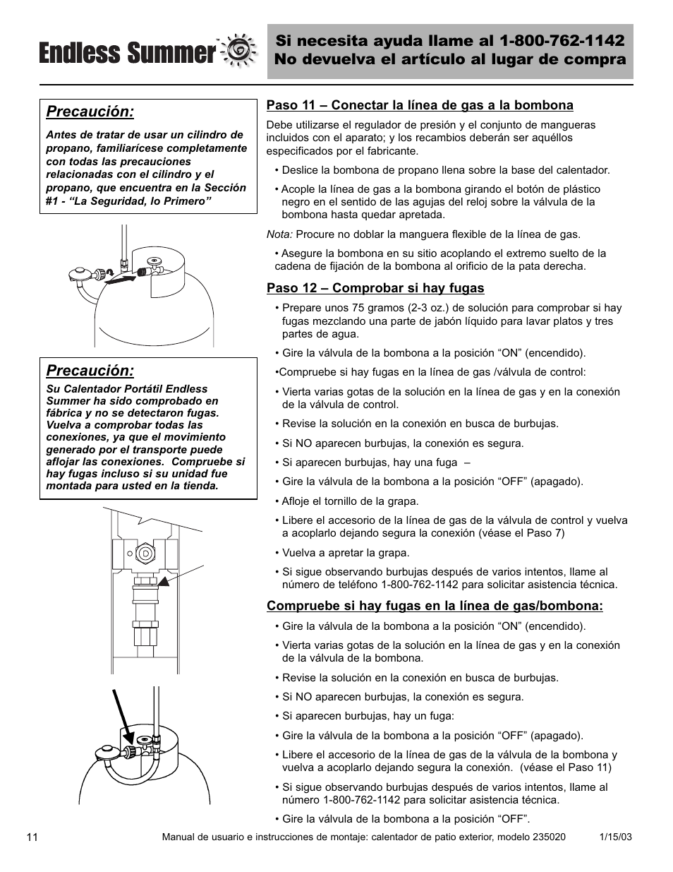 Precaución | Blue Rhino 235020 User Manual | Page 32 / 44