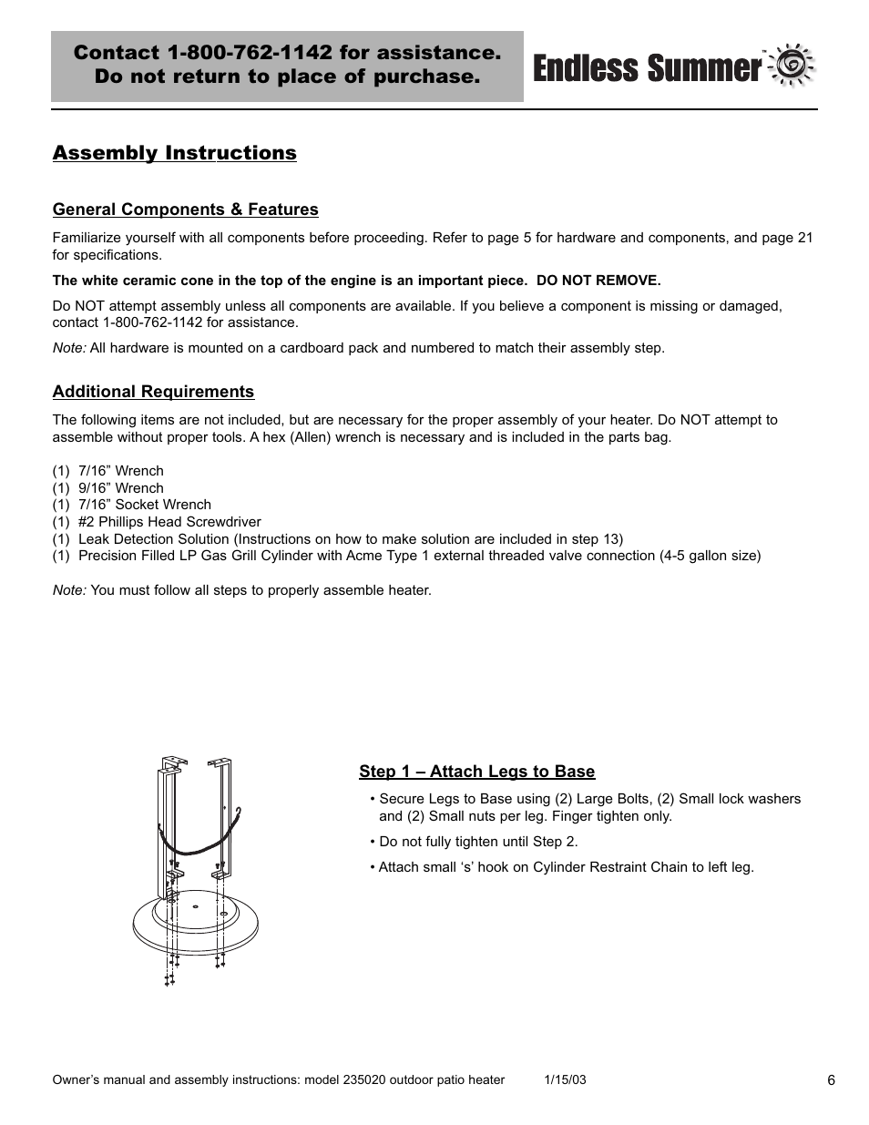 Blue Rhino 235020 User Manual | Page 7 / 44