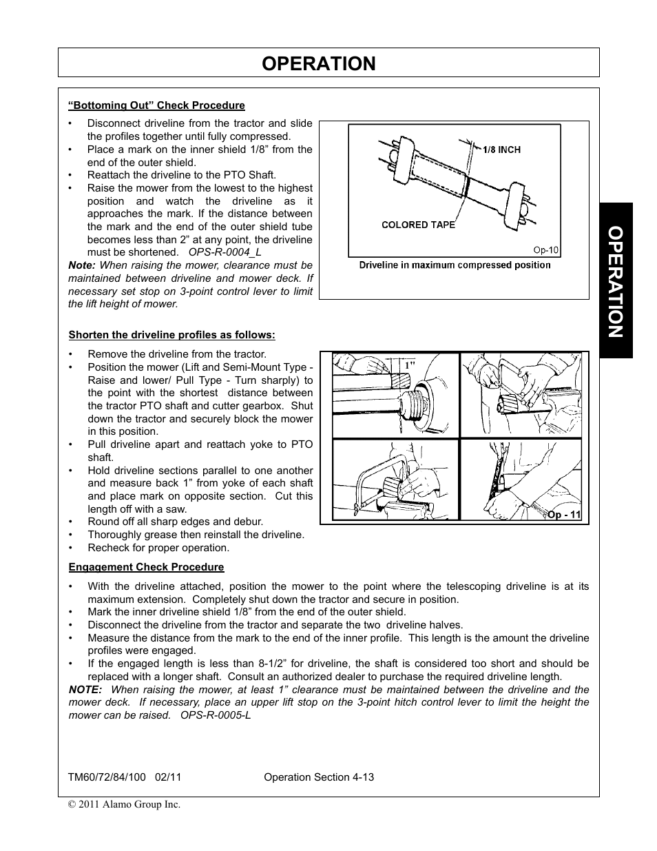 Operation, Opera t ion | Blue Rhino TM72 User Manual | Page 111 / 156