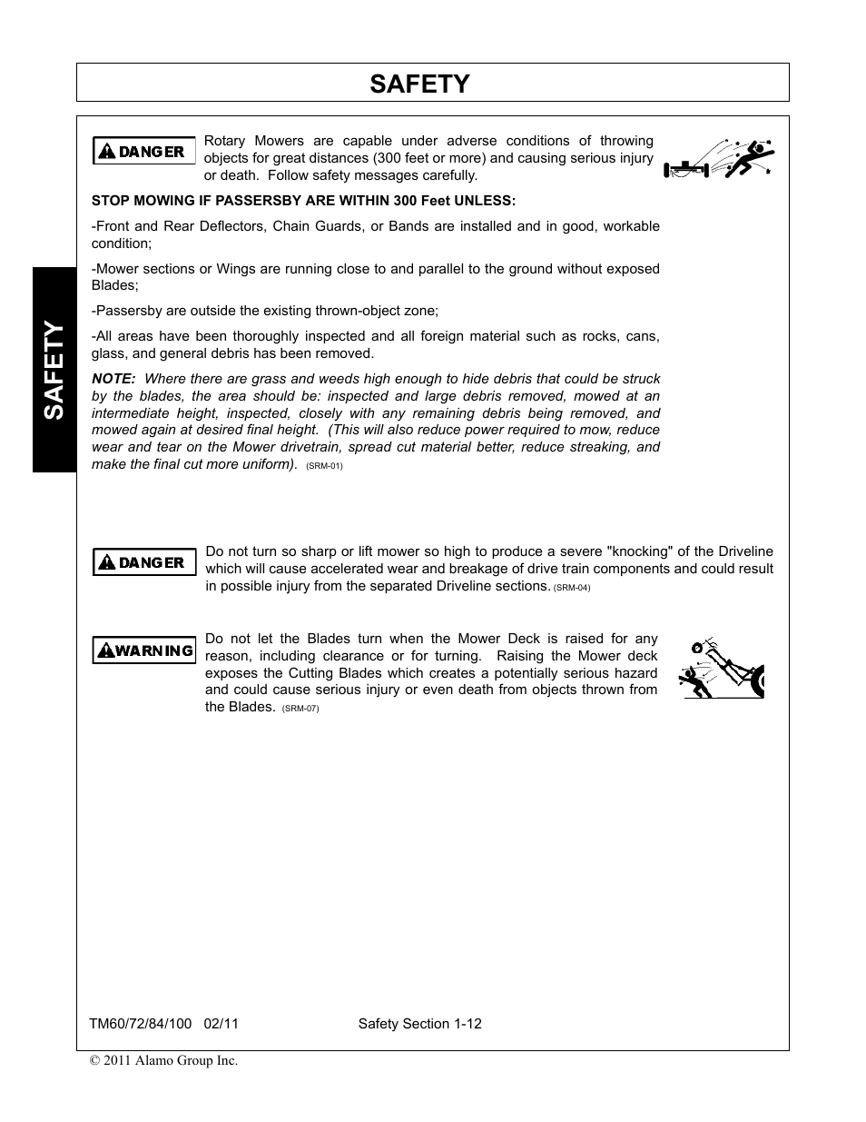 Safety | Blue Rhino TM72 User Manual | Page 18 / 156
