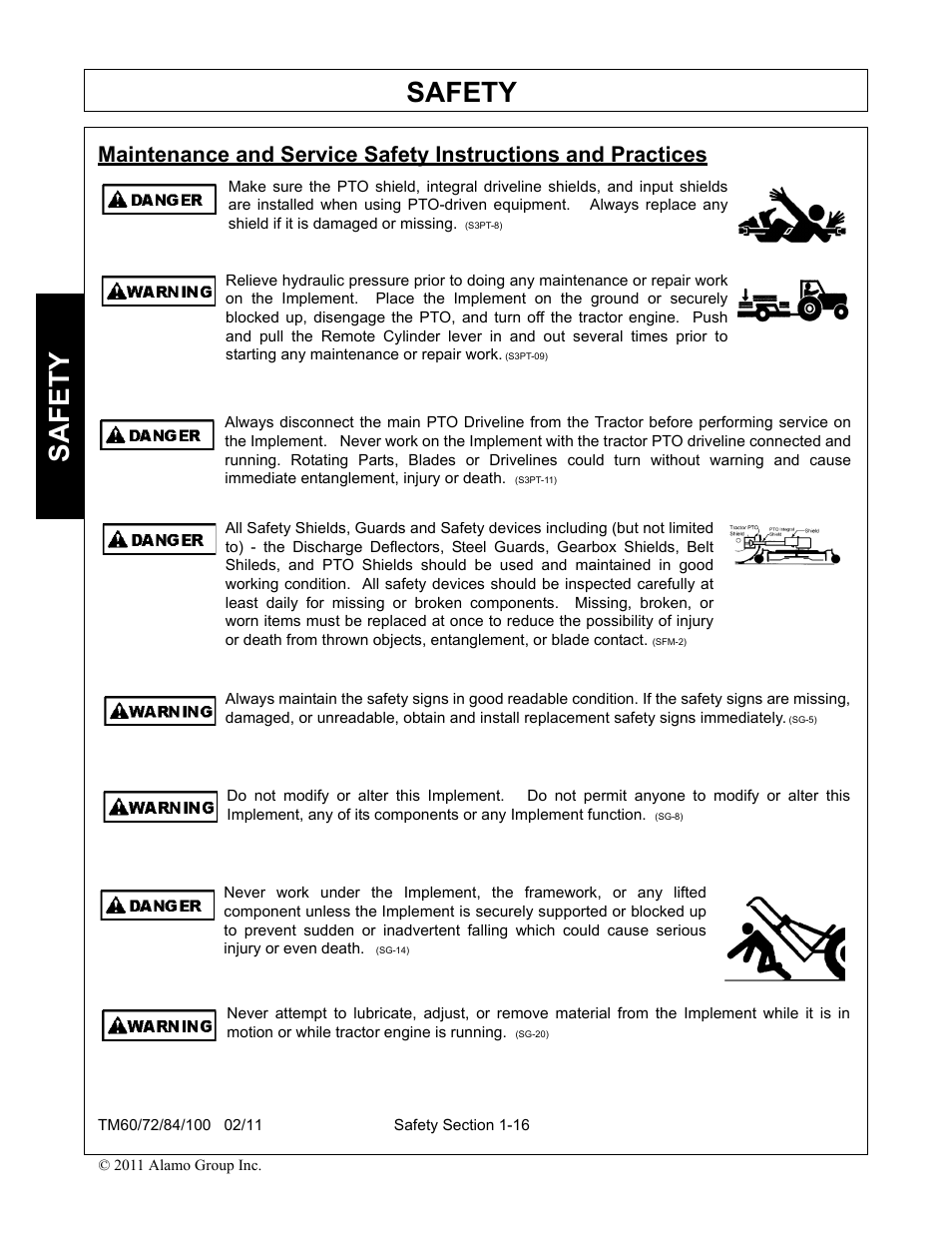 Safety | Blue Rhino TM72 User Manual | Page 22 / 156