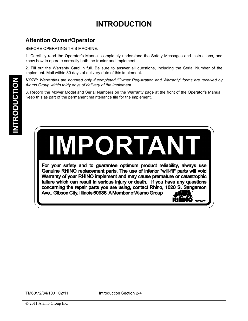 Introduction | Blue Rhino TM72 User Manual | Page 92 / 156