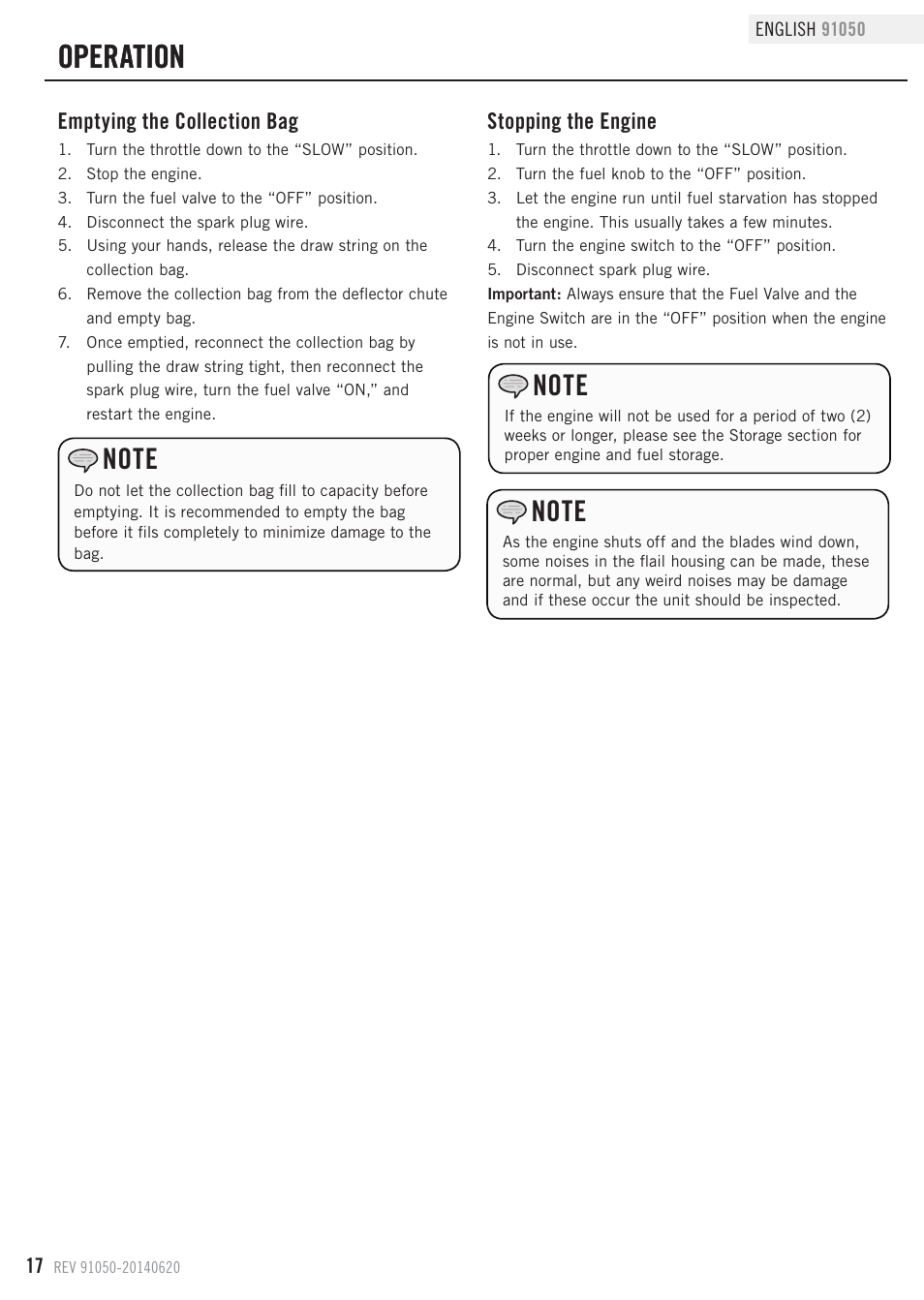 Operation | Champion Power Equipment 91050 User Manual | Page 20 / 34