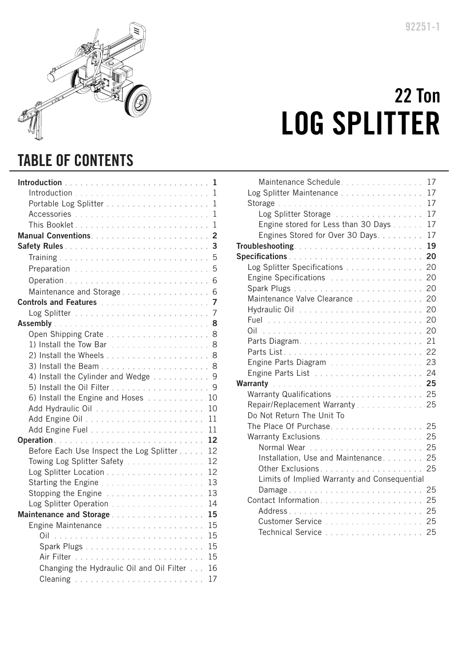 Champion Power Equipment 92251-1 User Manual | Page 3 / 31