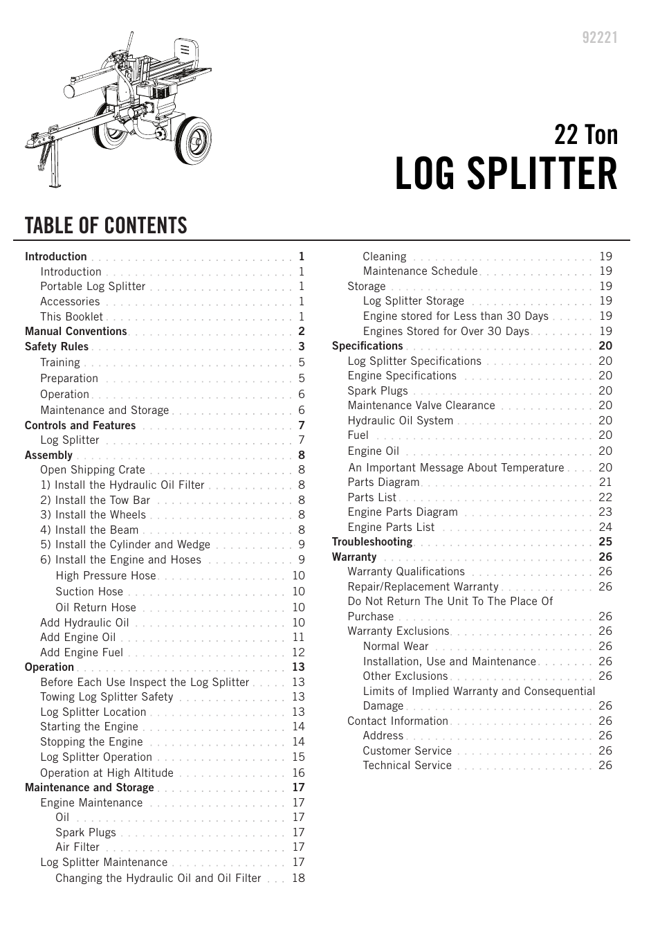 Champion Power Equipment 92221 User Manual | Page 3 / 32