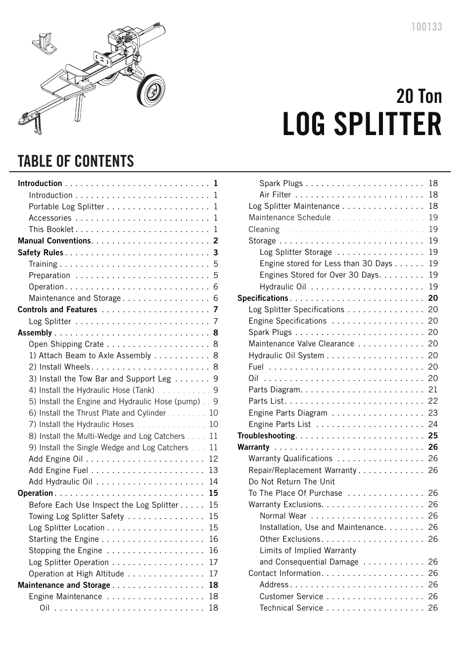 Champion Power Equipment 100133 User Manual | Page 3 / 32