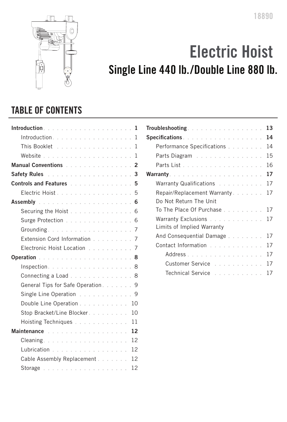 Champion Power Equipment 18890 User Manual | Page 3 / 20