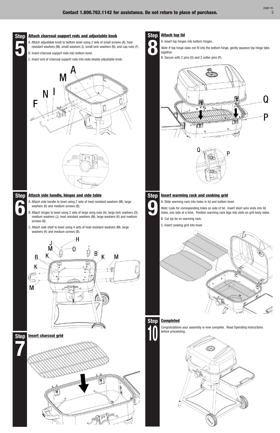 Blue Rhino NPC1924N User Manual | Page 5 / 12