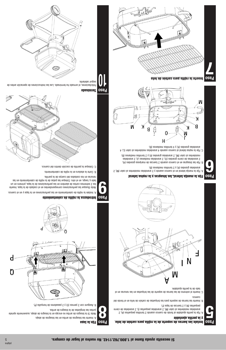 Paso | Blue Rhino NPC1924N User Manual | Page 8 / 12