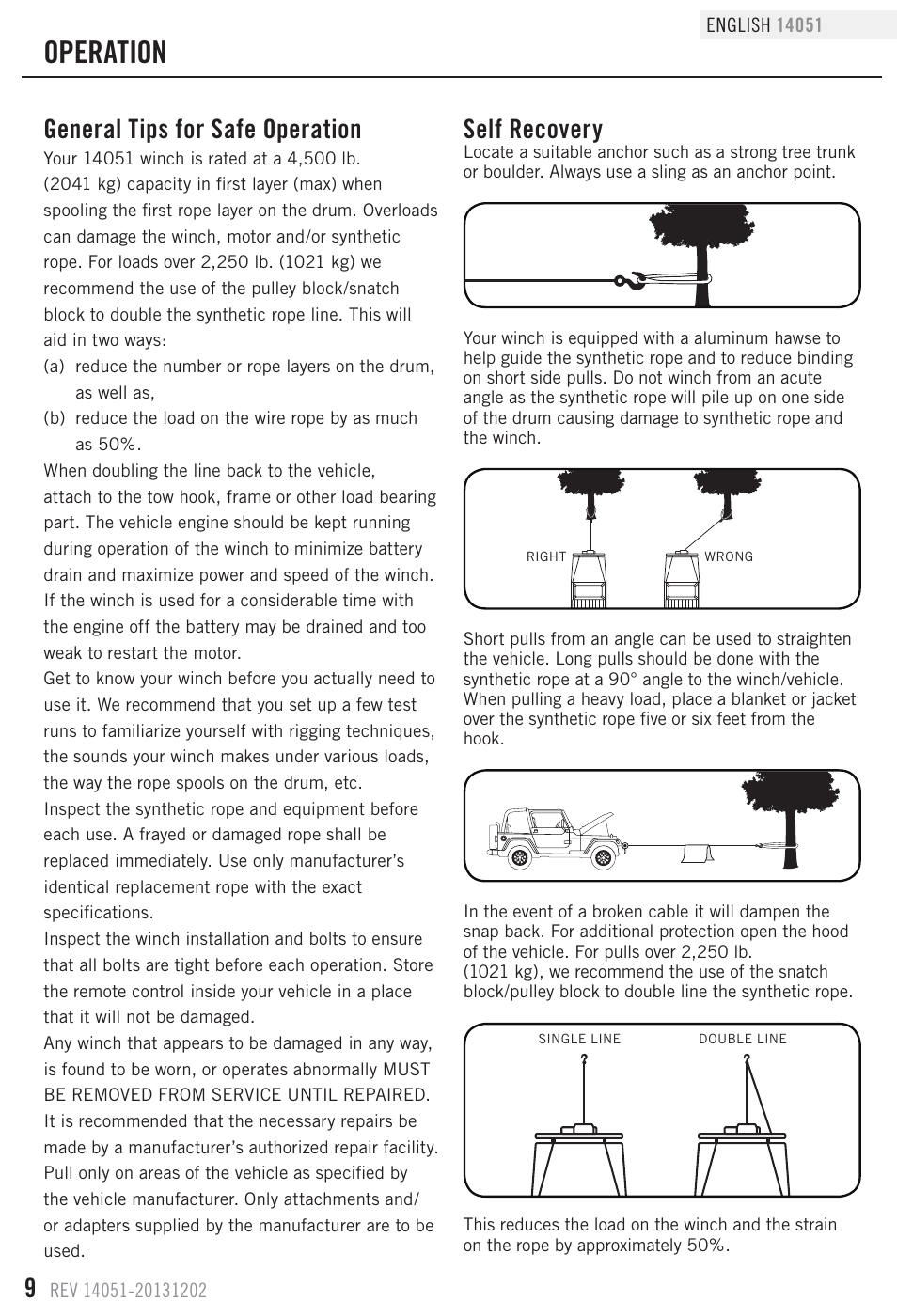 Operation, General tips for safe operation, Self recovery | Champion Power Equipment 14051 User Manual | Page 12 / 19