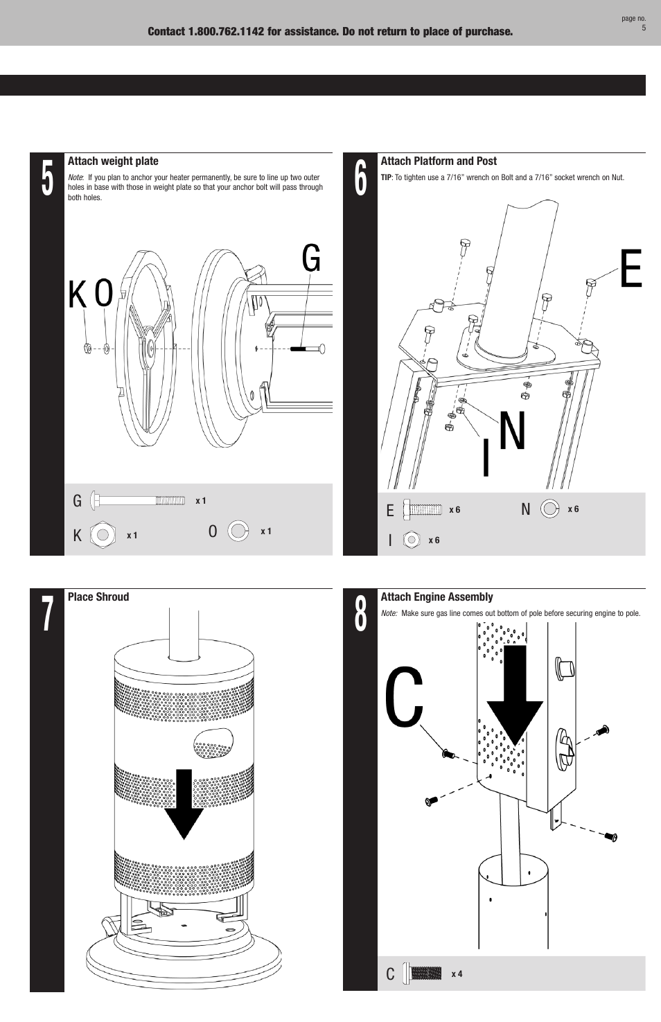Blue Rhino GWU512B User Manual | Page 5 / 32