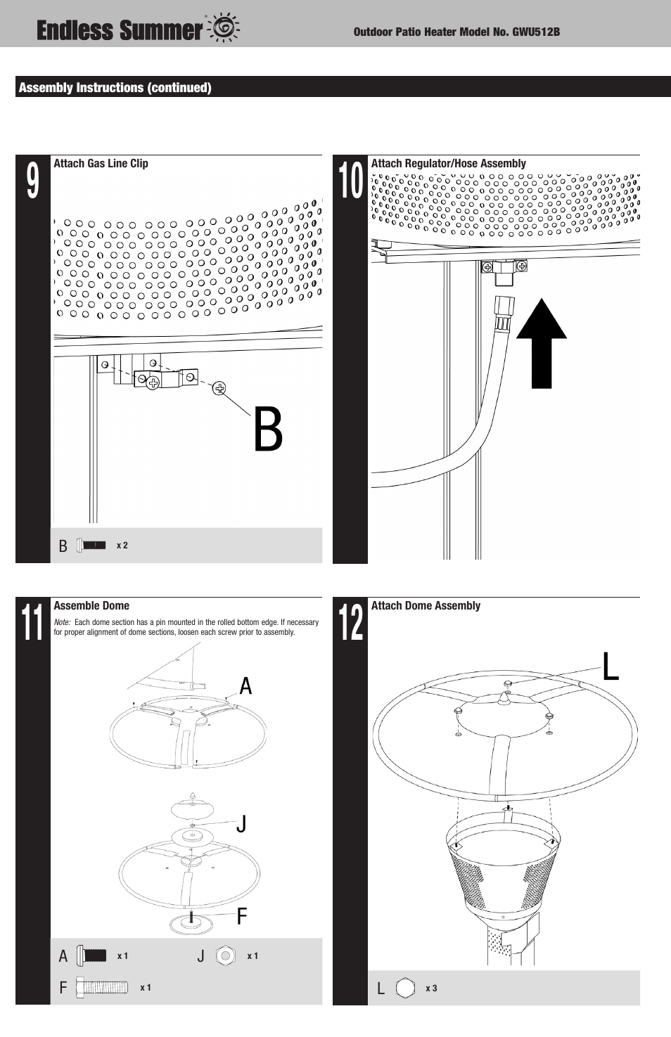 Blue Rhino GWU512B User Manual | Page 6 / 32