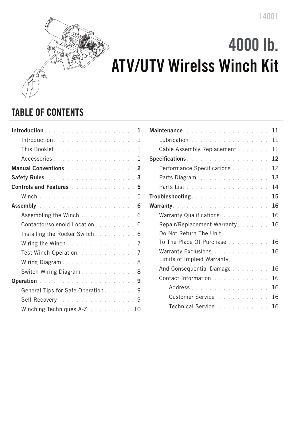 Champion Power Equipment 14001 User Manual | Page 3 / 19