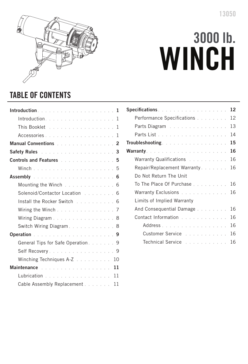 Champion Power Equipment 13050 User Manual | Page 3 / 19