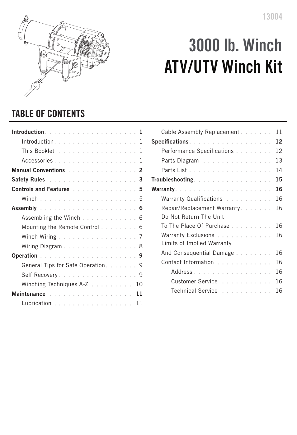 Champion Power Equipment 13004 User Manual | Page 3 / 19