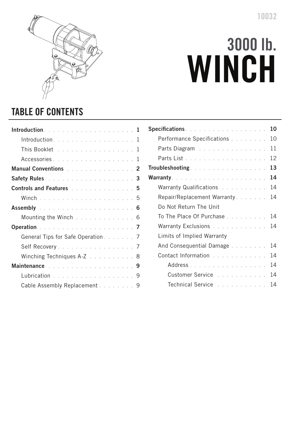 Champion Power Equipment 10032 User Manual | Page 3 / 17